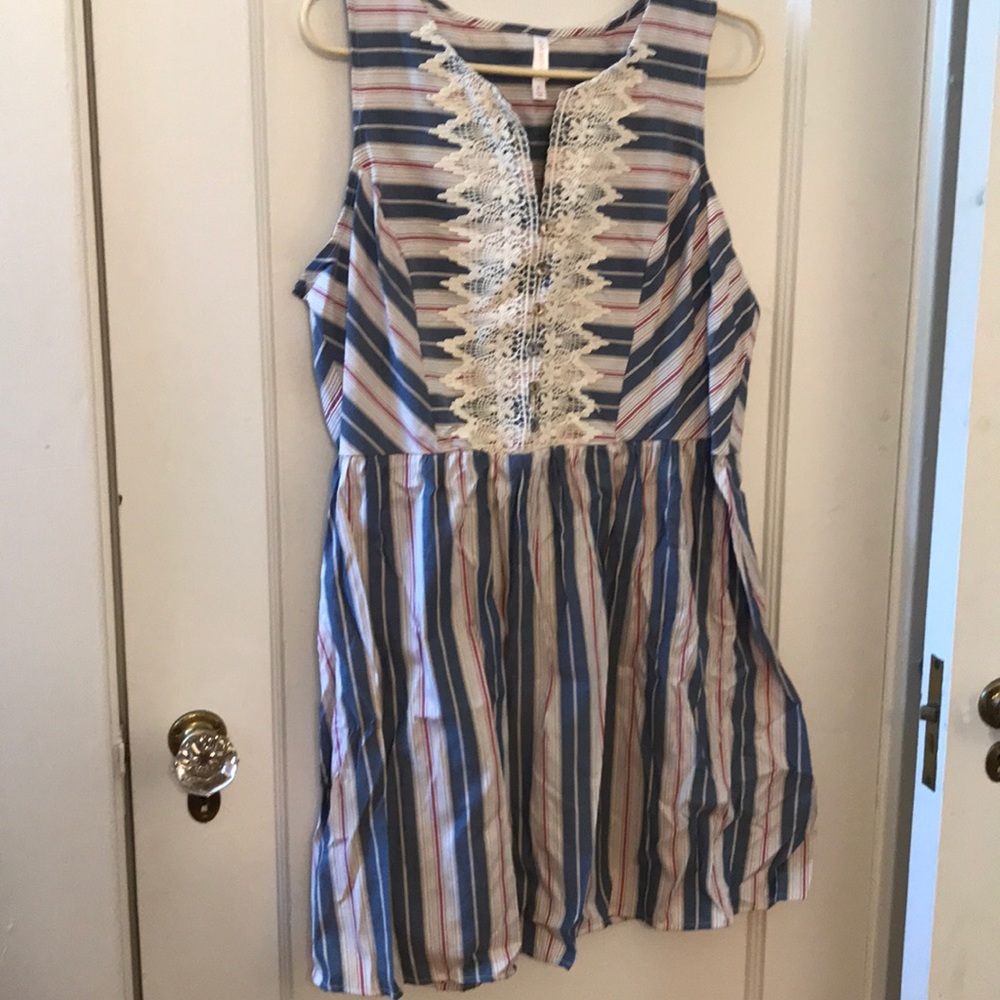 Summer multicolor dress. Size: XL
